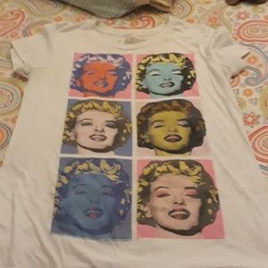 White Marilyn Monroe shirt